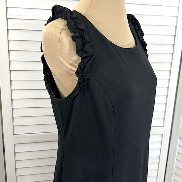 Talbots RSVP Black Sheath Dress Size 12P Sleeveless - Picture 4 of 12